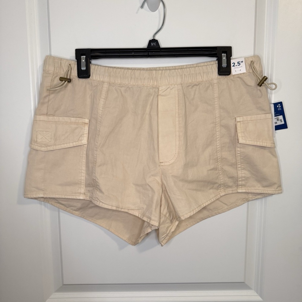 Arizona Jean Co Women's Khahi Cargo Boyfriend Shorts Size Medium 2.5" Inseam NWT
